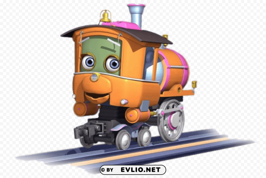 chuggington character piper the steam engine Transparent PNG illustrations