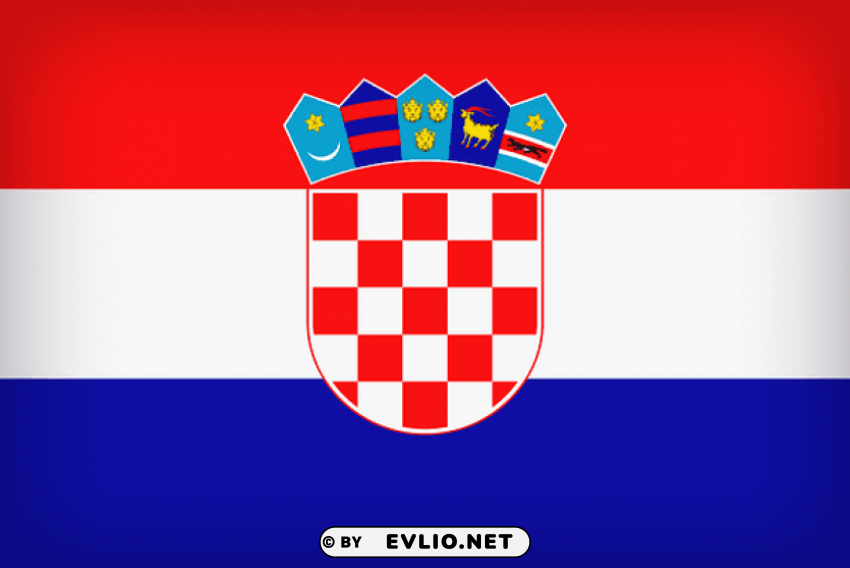 croatia large flag PNG Graphic Isolated with Transparency