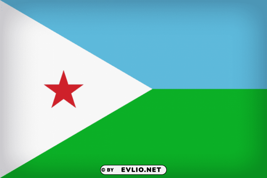 djibouti large flag Transparent PNG images complete library