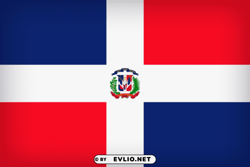 dominican republic large flag PNG with Clear Isolation on Transparent Background