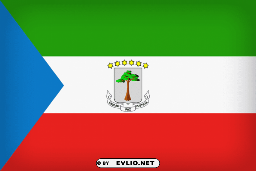 equatorial guinea large flag Transparent PNG Isolated Subject Matter
