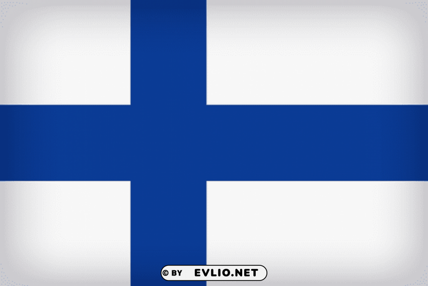 Finland Large Flag Isolated Item On Clear Background PNG