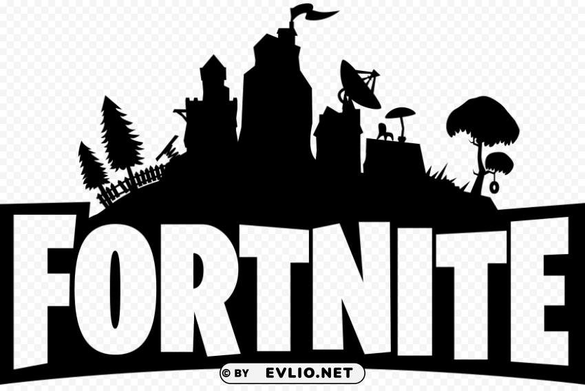 fortnite logo black and white High-resolution transparent PNG images variety