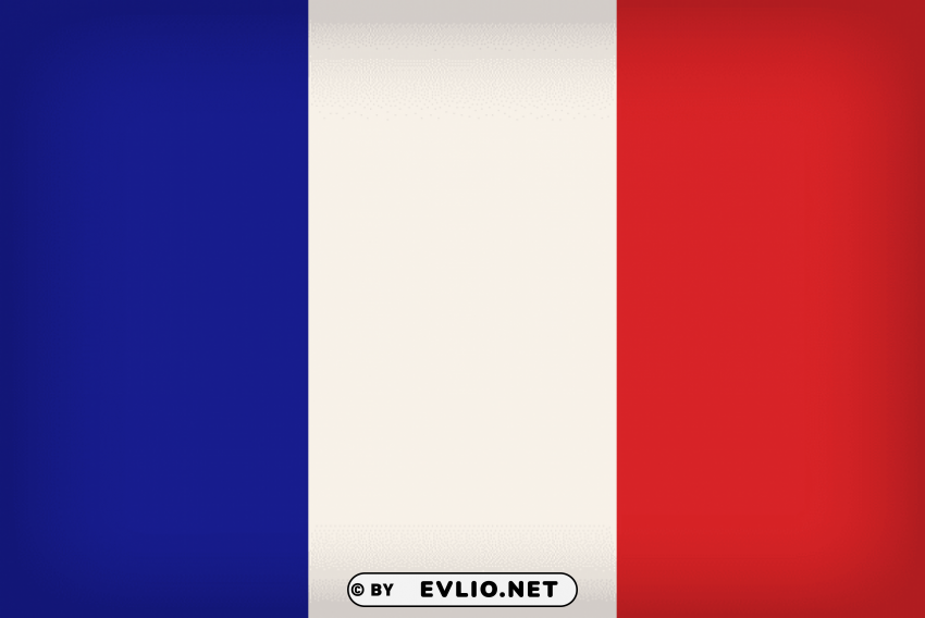 france large flag Isolated Illustration in HighQuality Transparent PNG