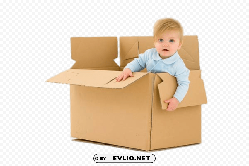 Child In Cardboard Box - Without Background - ID 0fa91b4f Free PNG Images With Transparent Layers Compilation