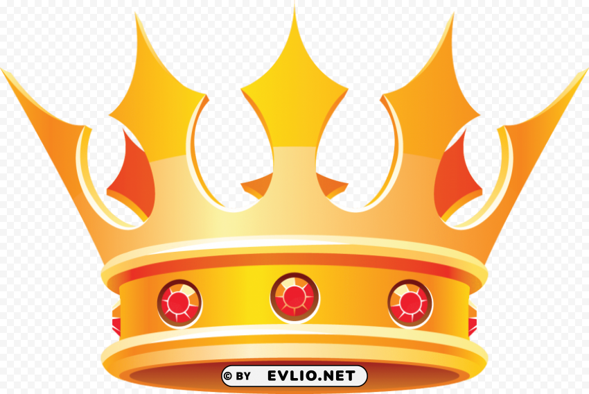 Gold Crown Isolated Element On HighQuality Transparent PNG