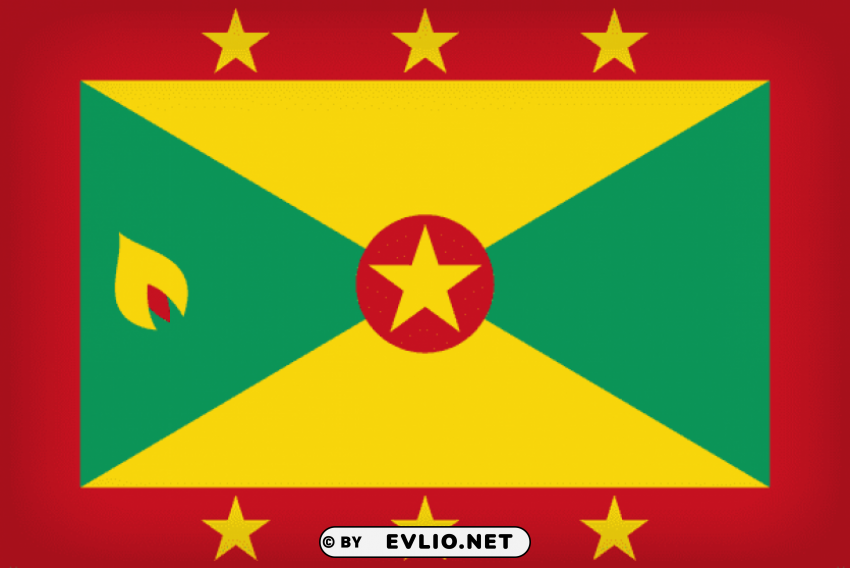 grenada large flag Transparent PNG Isolated Subject