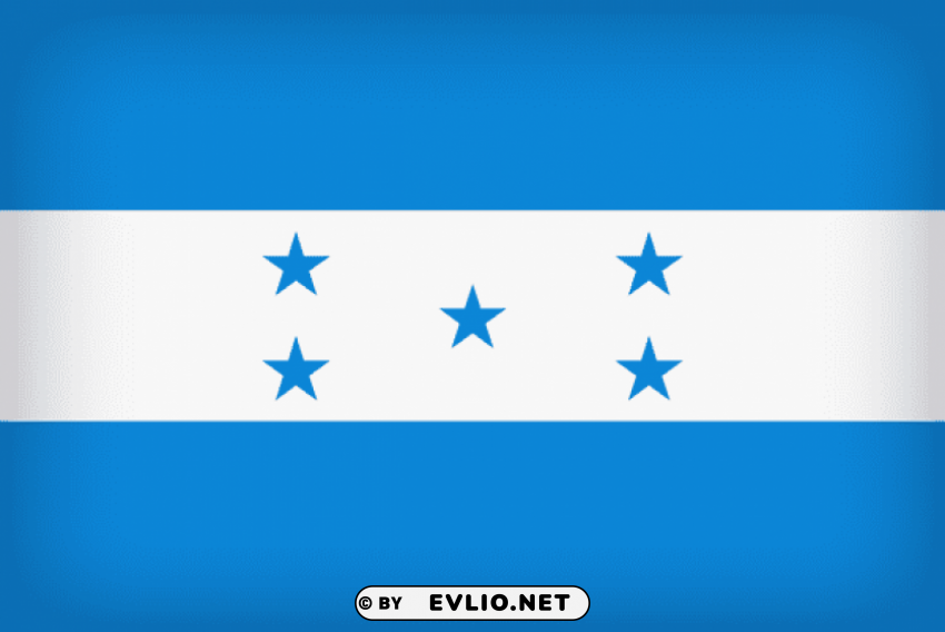 honduras large flag Transparent Background PNG Isolated Character