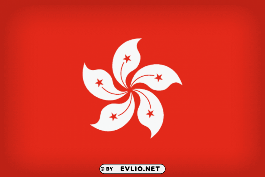 hong kong large flag PNG photo without watermark