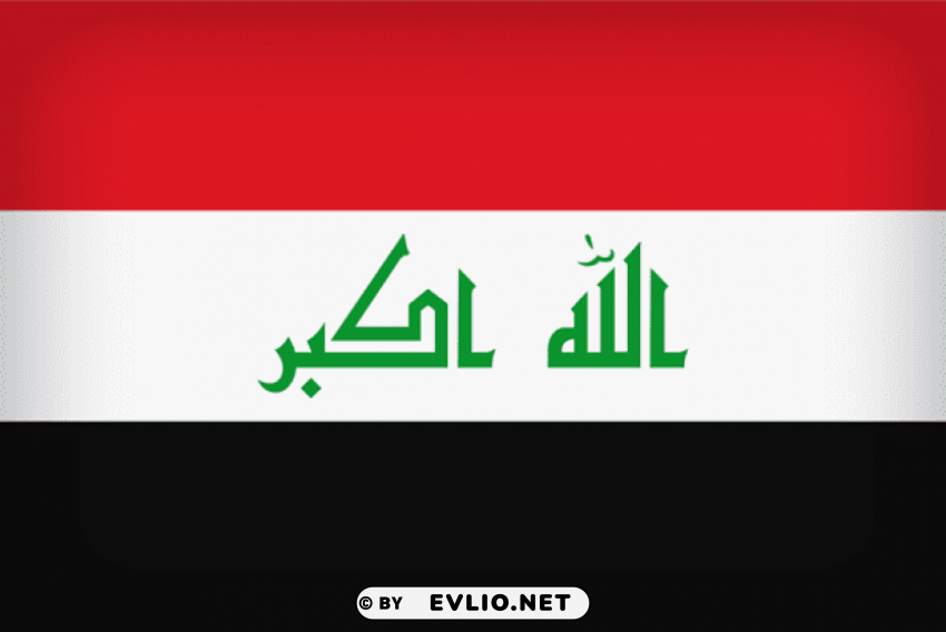 Iraq Large Flag PNG Images With Clear Cutout