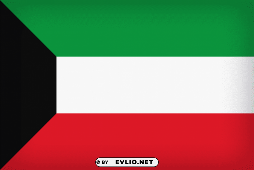 kuwait large flag PNG images with no background needed