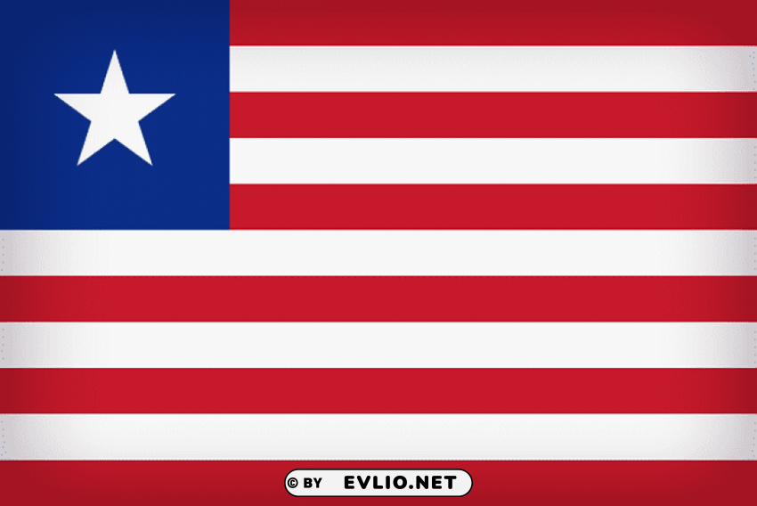 liberia large flag Transparent Background Isolated PNG Icon