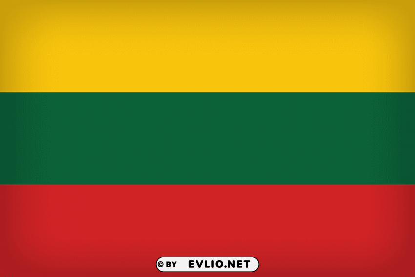 lithuania large flag PNG files with transparent backdrop complete bundle