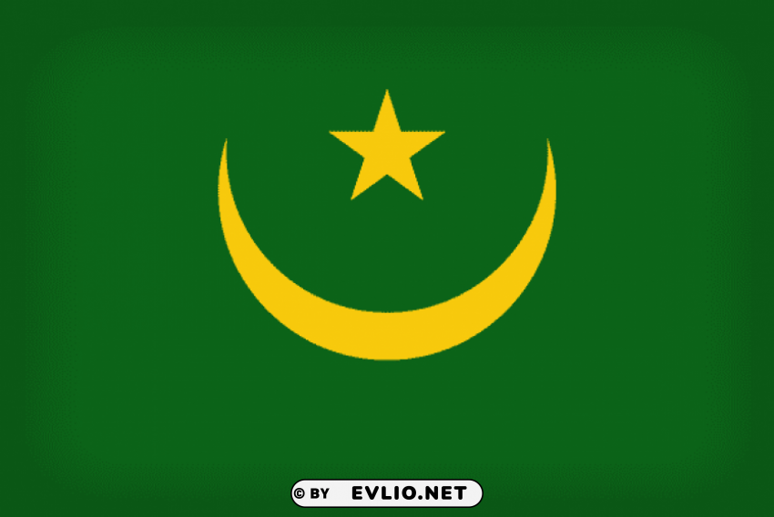 mauritania large flag Clear background PNG graphics