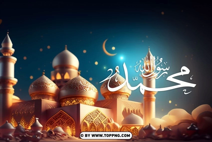 Mawlid al-Nabi Muhammad Vector Graphics High-Quality Islamic Background Free PNG images with alpha channel compilation - Image ID 8f2de51f