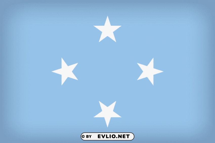 micronesia large flag Transparent Background Isolated PNG Item