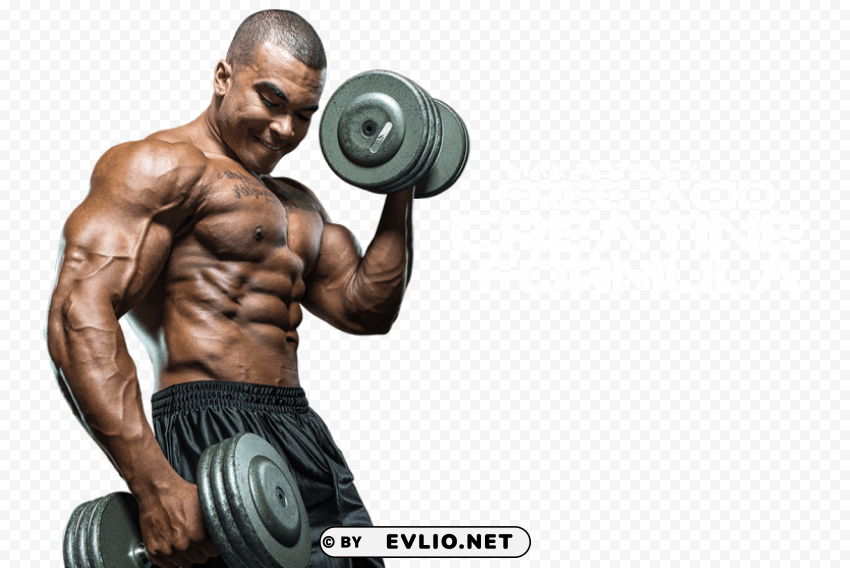 muscle man PNG for online use