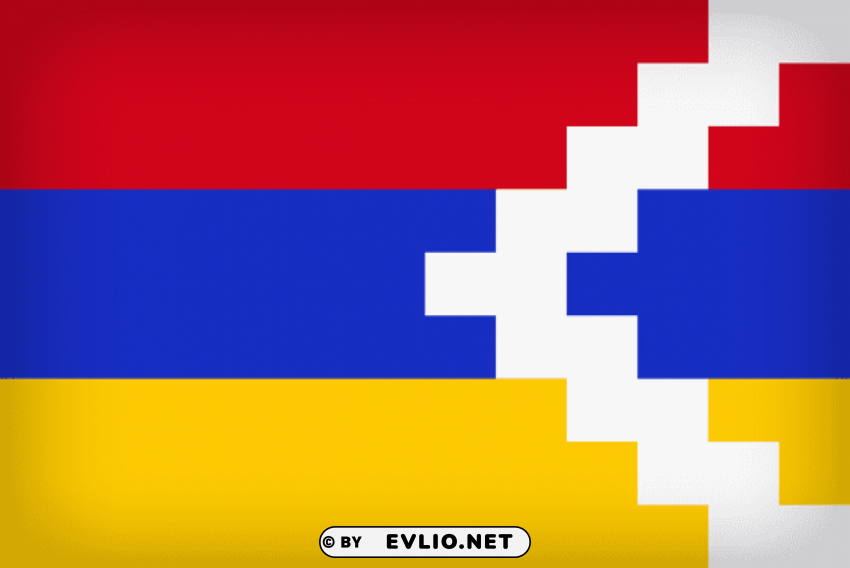 nagorno-karabakh republic large flag HighResolution PNG Isolated Illustration