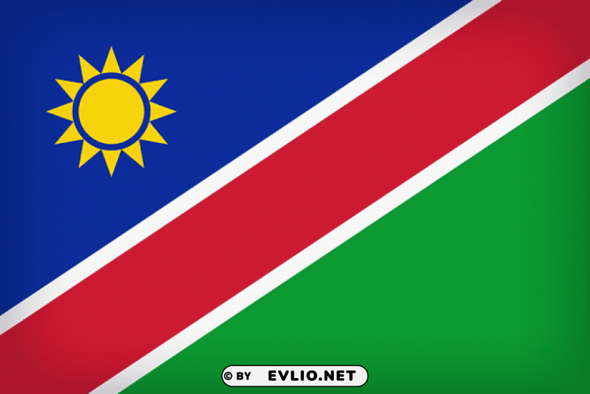namibia large flag PNG transparent pictures for projects