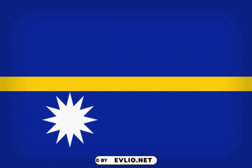 nauru large flag Clear Background PNG Isolated Design