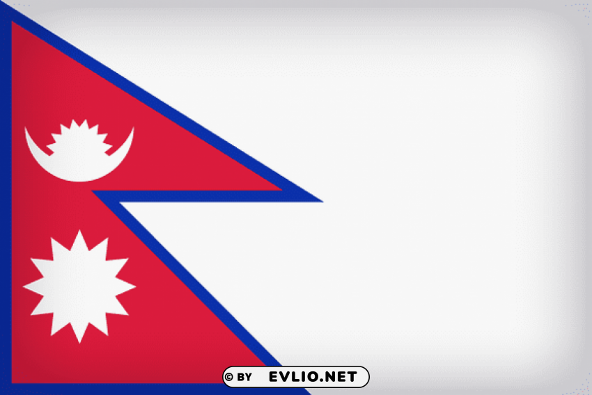 nepal large flag PNG Isolated Illustration with Clarity