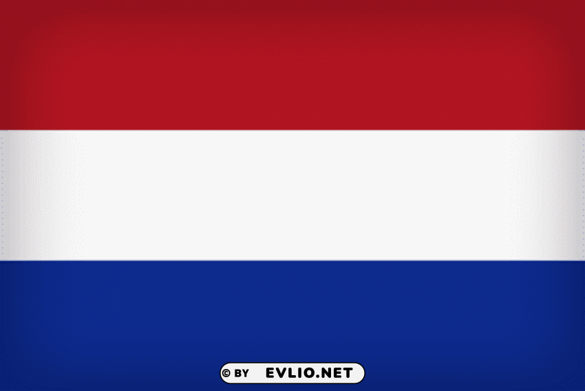 netherlands large flag Isolated Object on HighQuality Transparent PNG