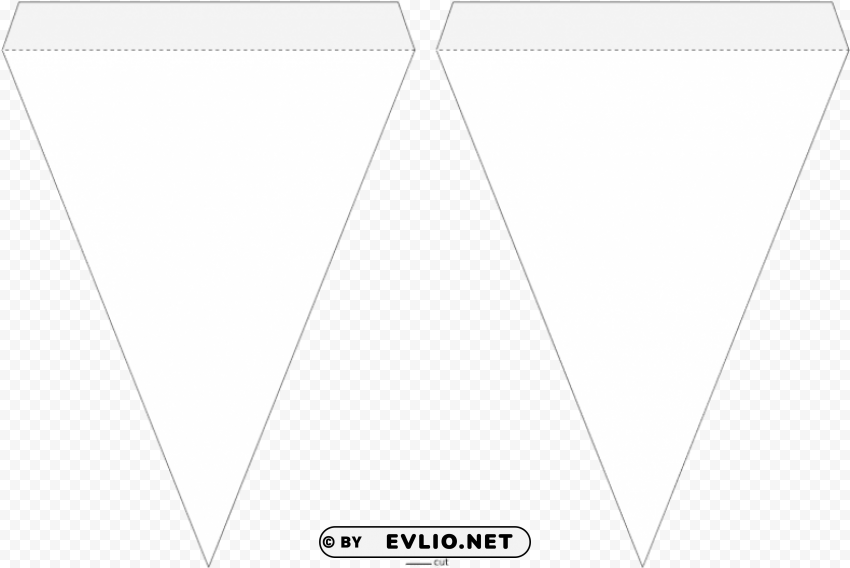 pennant banner template Isolated Element on HighQuality PNG