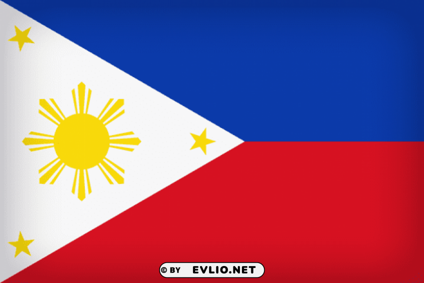 philippines large flag PNG transparent graphics bundle