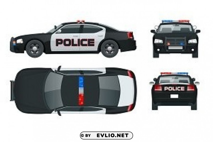 police car top view s Free PNG transparent images