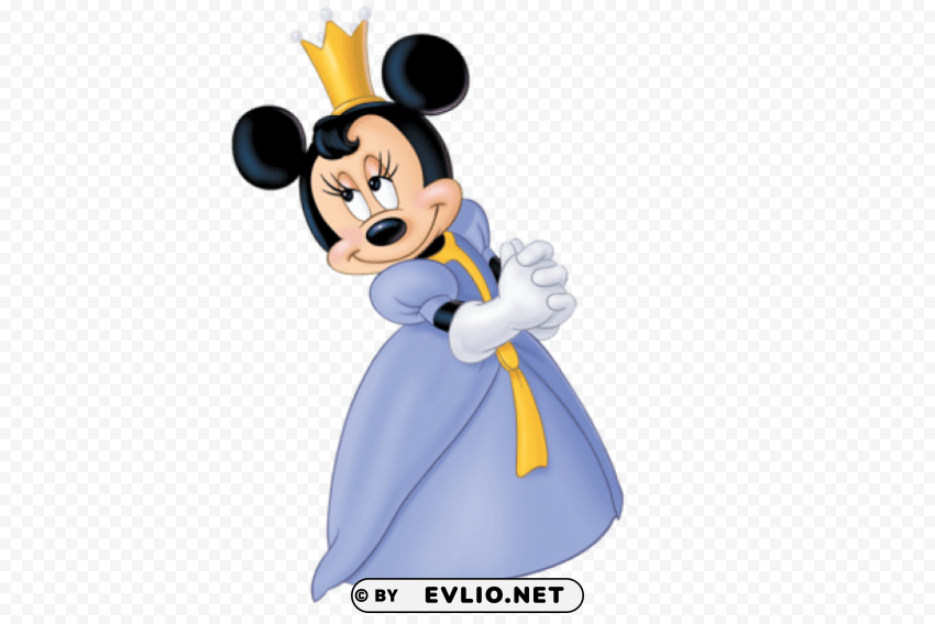 princess minie mouse HighQuality PNG Isolated on Transparent Background clipart png photo - 7e5d08be