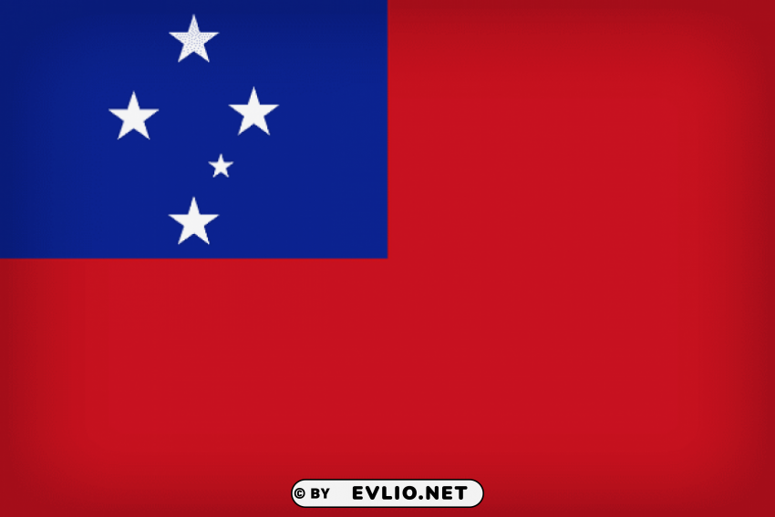 samoa large flag PNG with cutout background