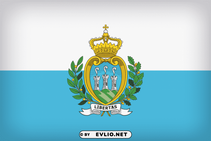 san marino large flag PNG with Isolated Object and Transparency