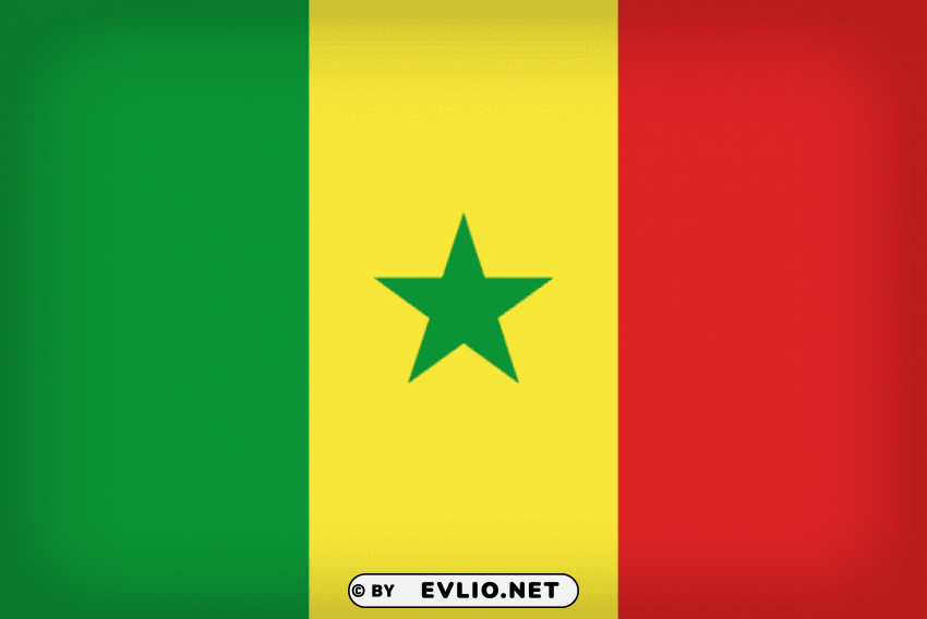 Senegal Large Flag Clear PNG Photos