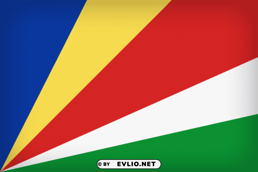 seychelles large flag Clear PNG graphics free