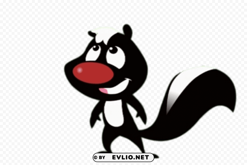 Skunk Fu Looking Up Transparent PNG Isolated Object With Detail