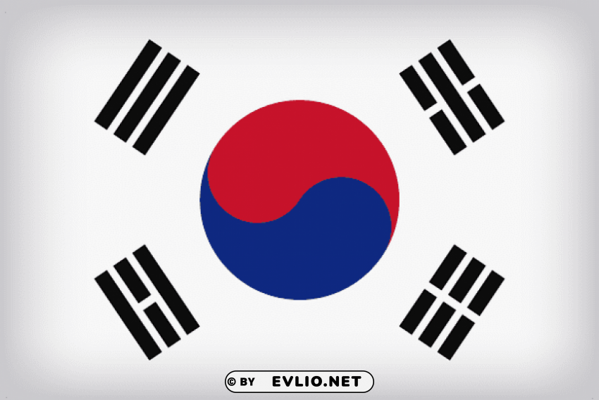 south korea large flag PNG transparent graphics for projects