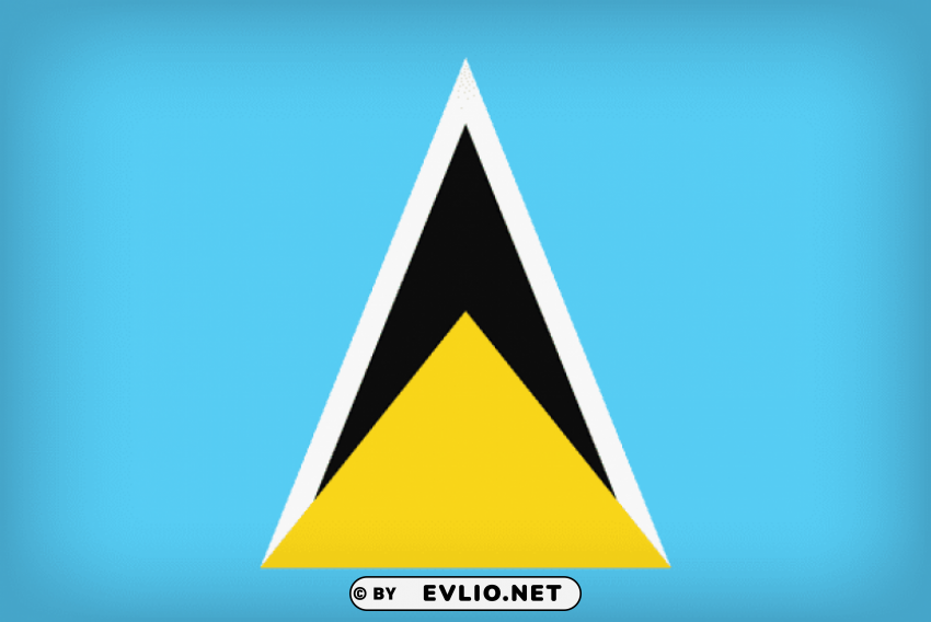 st lucia large flag ClearCut Background PNG Isolated Subject