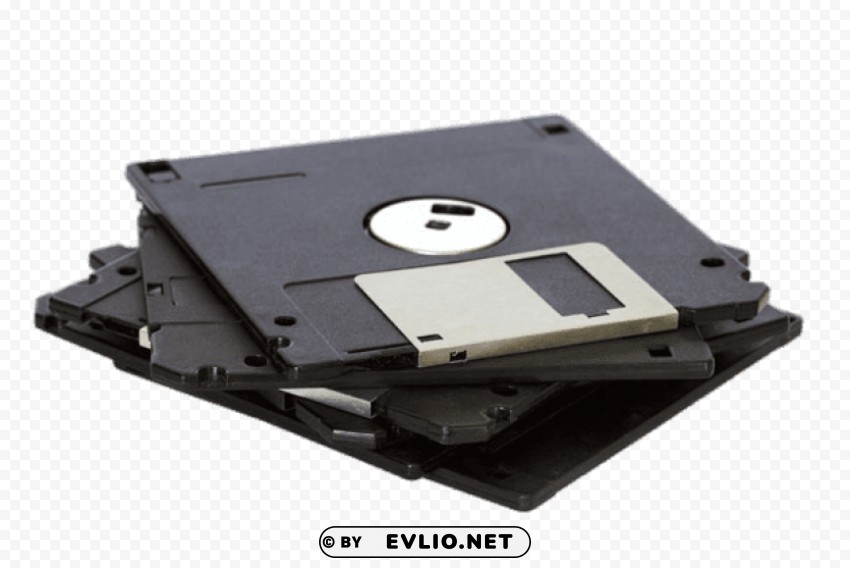 stack of floppy disks PNG graphics with clear alpha channel selection