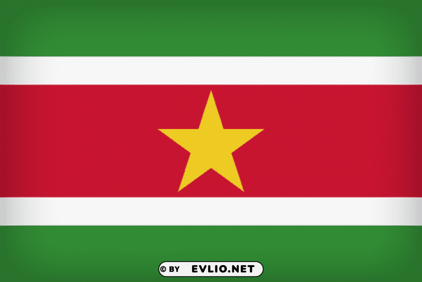 suriname large flag Clear Background Isolated PNG Graphic