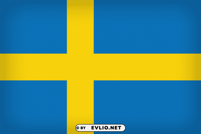 sweden large flag Isolated Object with Transparent Background in PNG