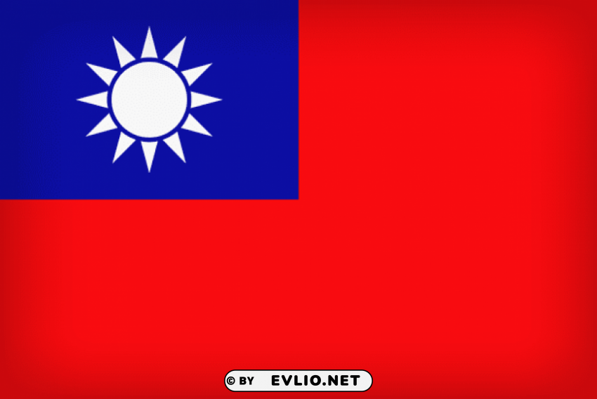 taiwan large flag PNG pics with alpha channel