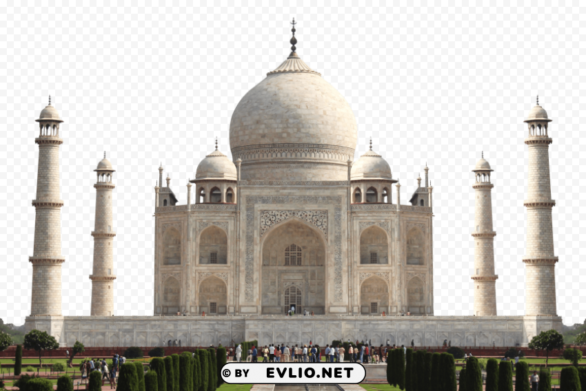 Taj Mahal Isolated PNG on Transparent Background