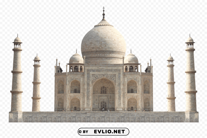 Taj Mahal Isolated Subject in Clear Transparent PNG
