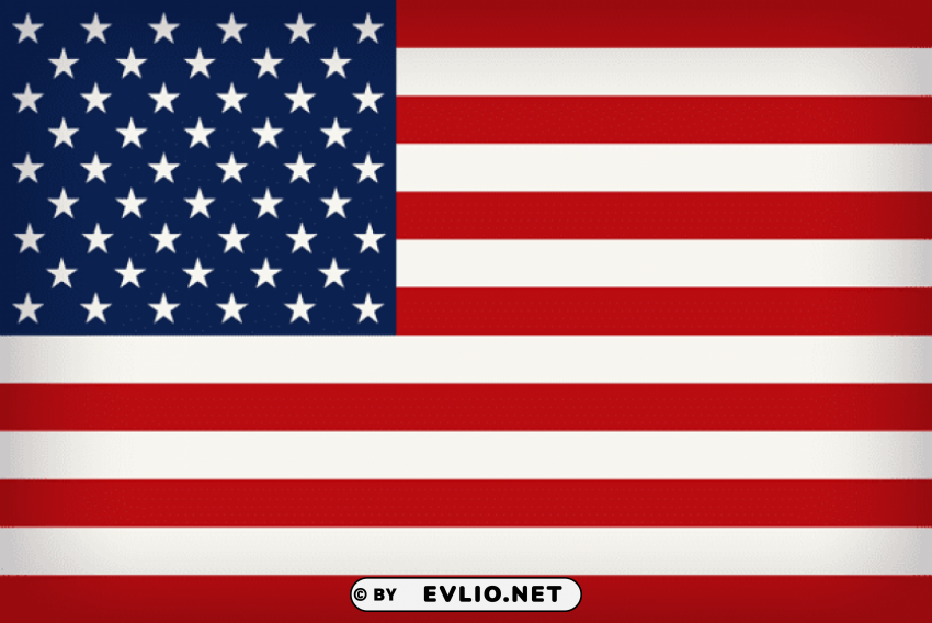 united states of america large flag Isolated Graphic on Clear Background PNG