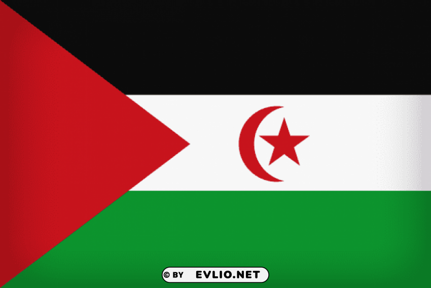 western sahara large flag Clear background PNG images comprehensive package