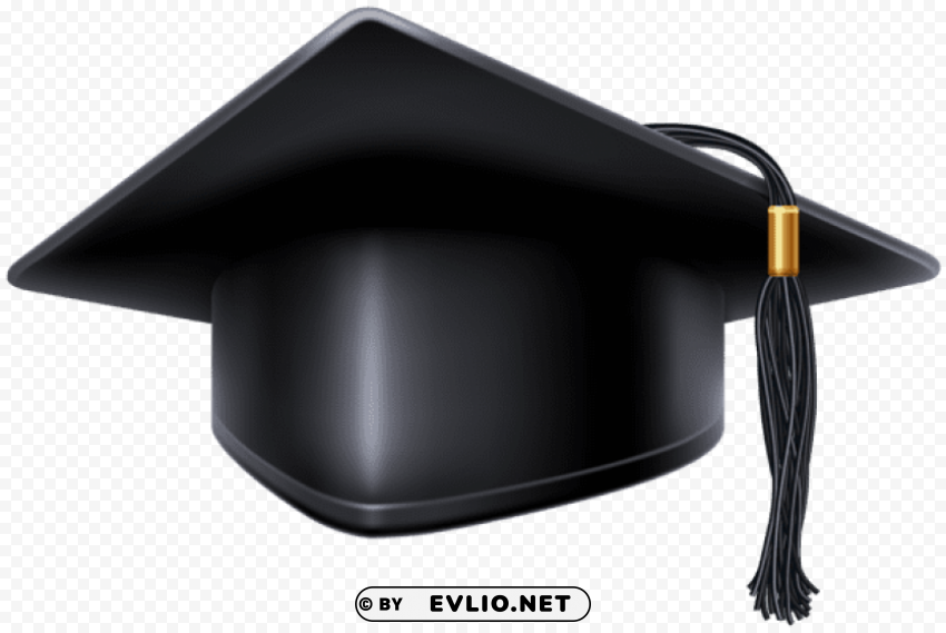 black graduation cap PNG images with high-quality resolution