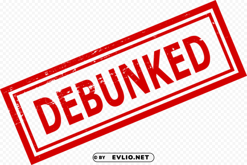 debunked stamp PNG Image Isolated with Transparency png - Free PNG Images ID is 85789518