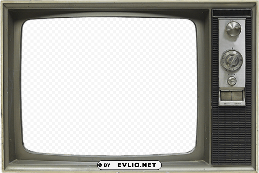 Old Tv Transparent Background PNG Isolation