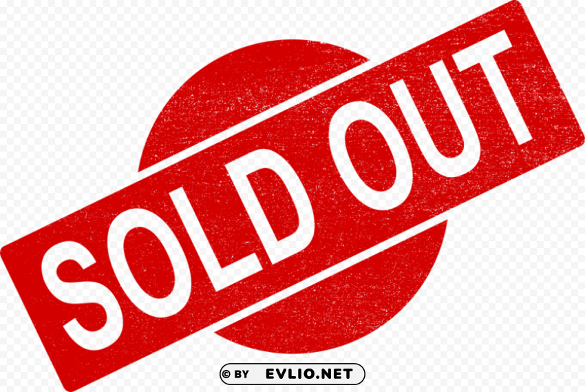 sold out stamp Isolated Element on HighQuality PNG