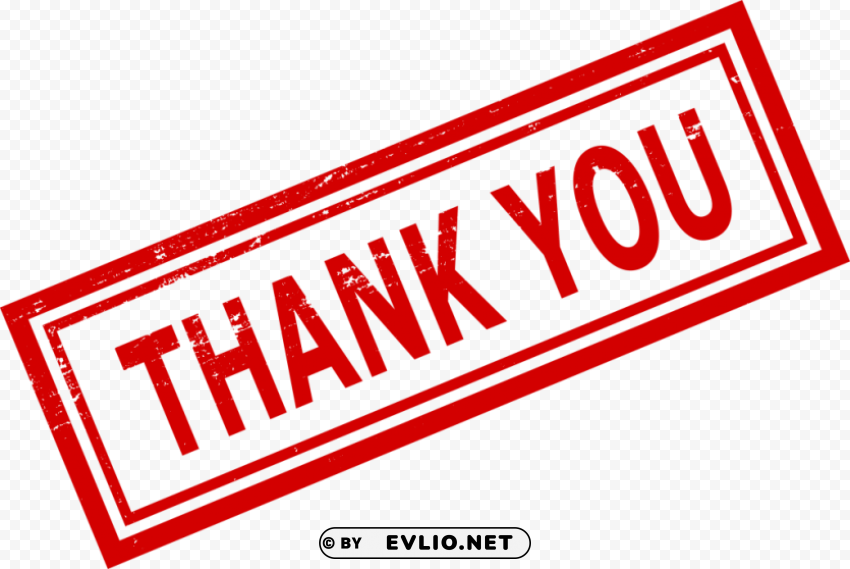 Thank You Stamp PNG files with transparent canvas collection